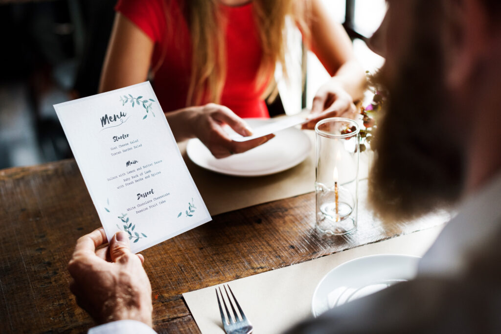 Reading the menu at the restaurant | Reading the menu | Professional menu translation services